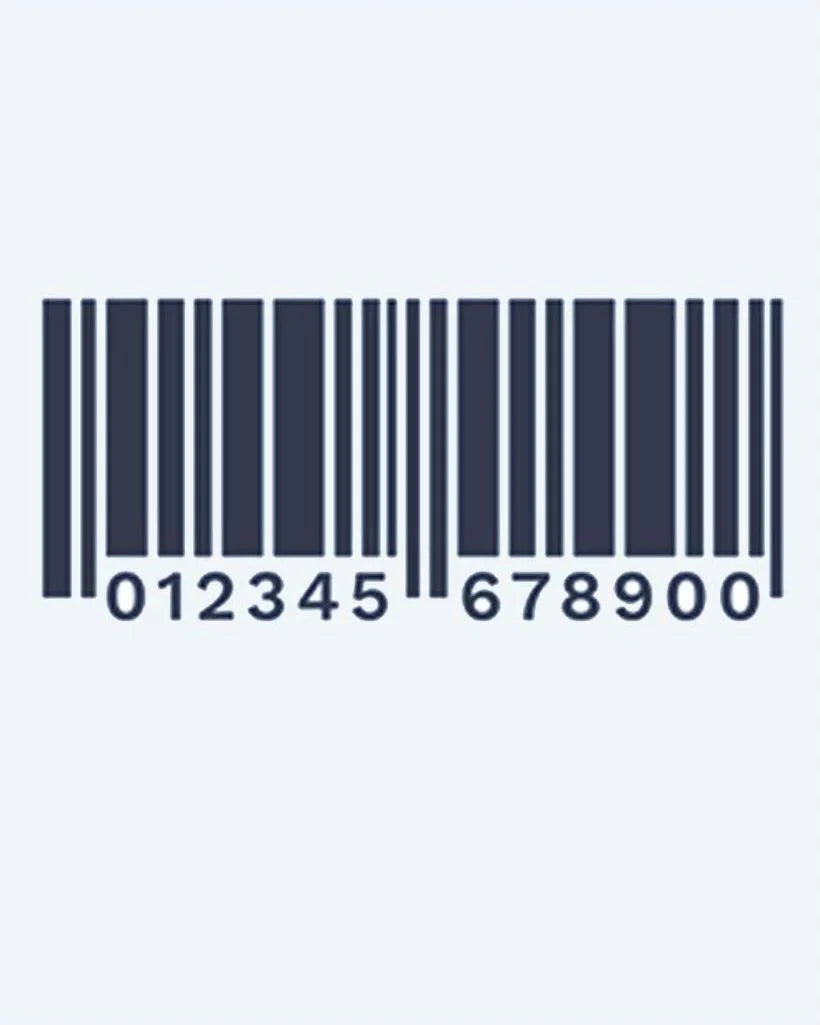Barcode semi-permanent tattoo design by INKON – barcode, numbers, rebellious, statement, piece illustration, 2 x 2 in (5x5cm), available at inkon.co