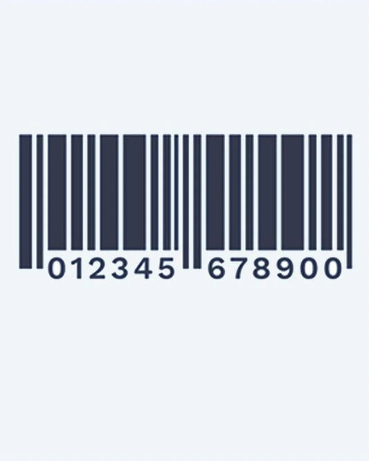 Barcode semi-permanent tattoo design by INKON – barcode, numbers, rebellious, statement, piece illustration, 2 x 2 in (5x5cm), available at inkon.co
