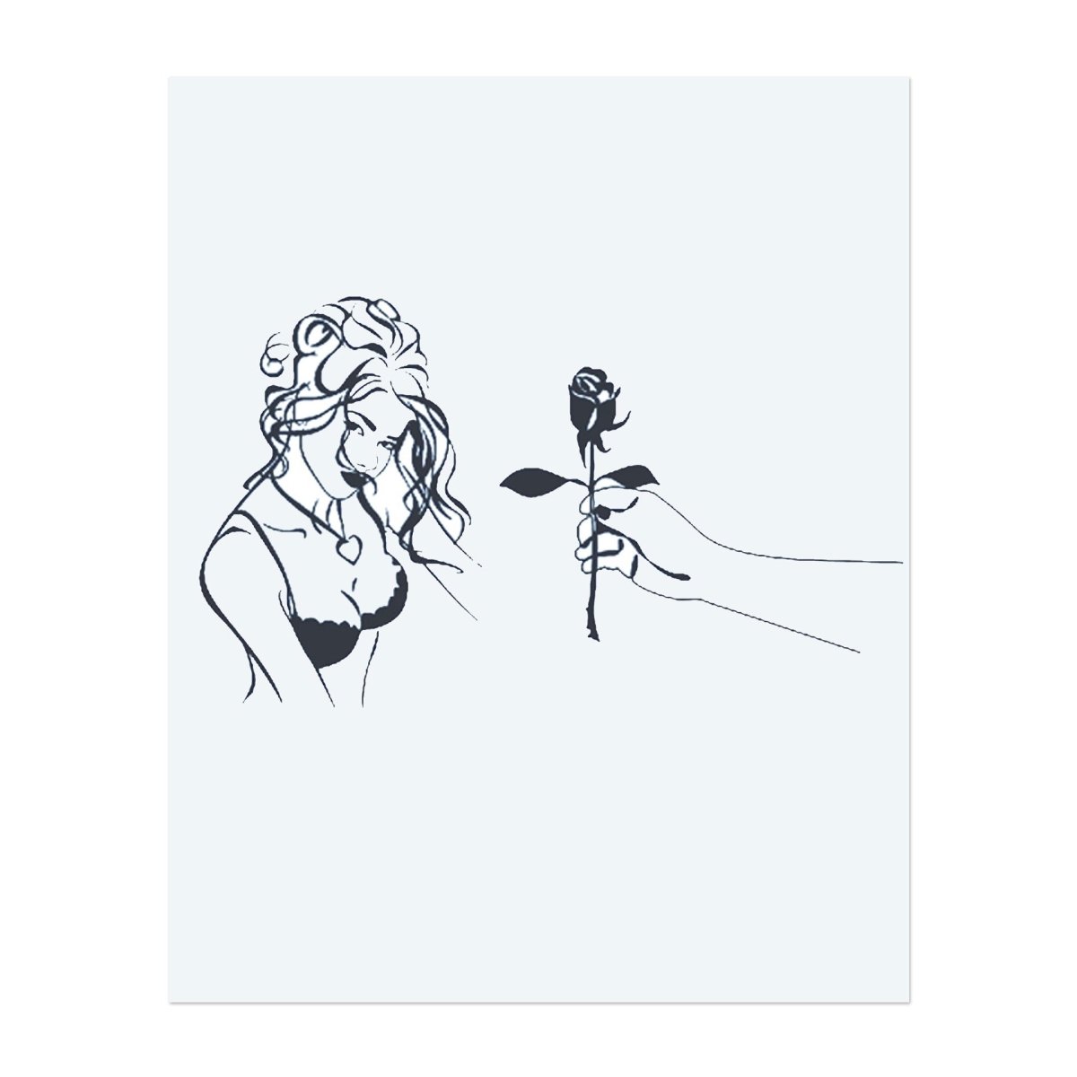 Eine Rose Gereicht INKON DE