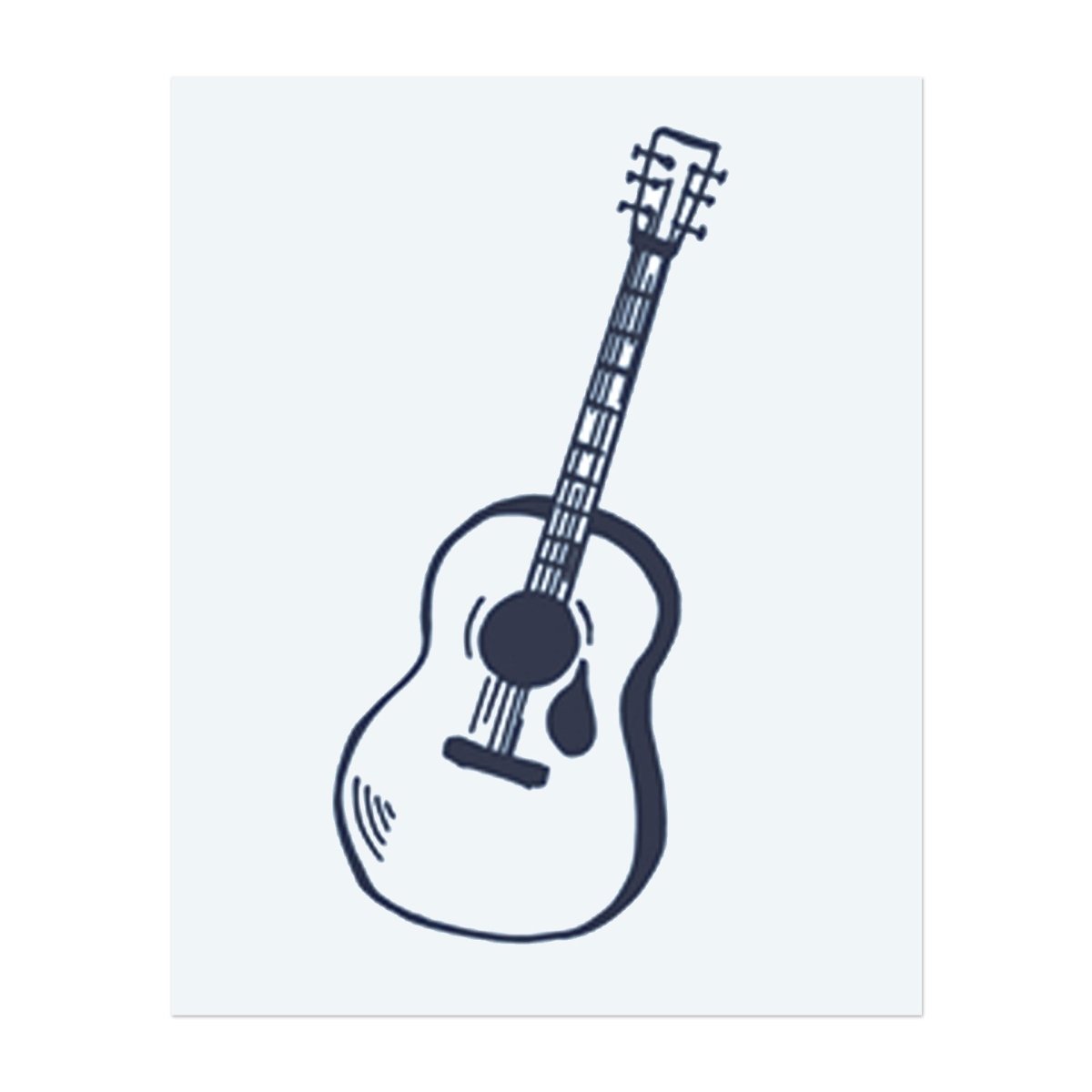 Einfache Gitarre INKON DE