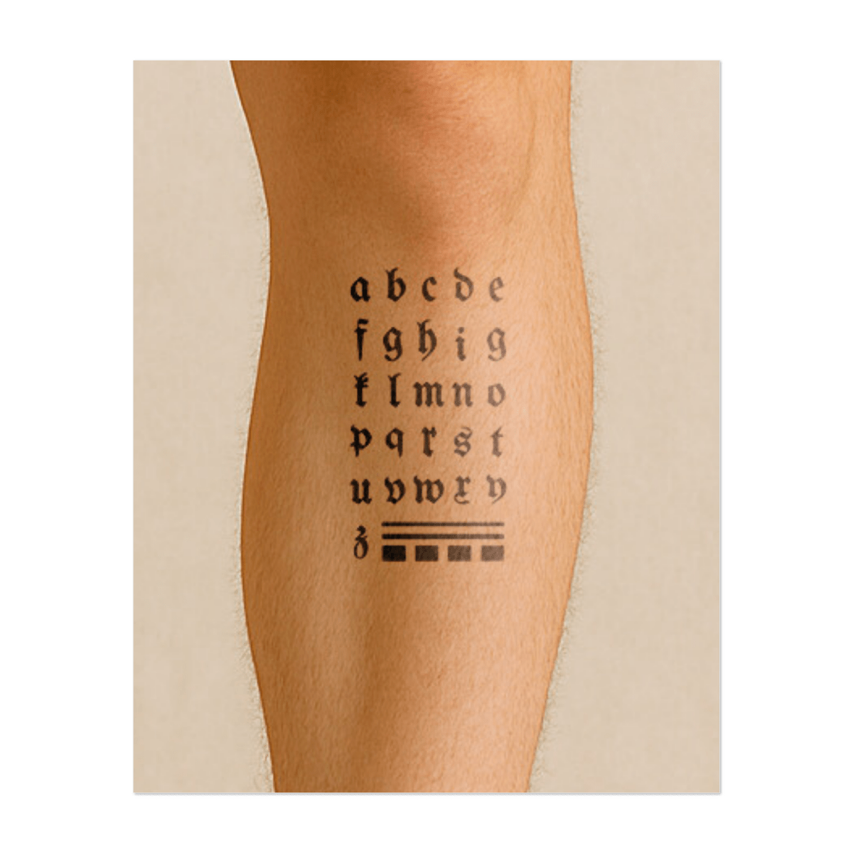Gotisches Alphabet INKON DE