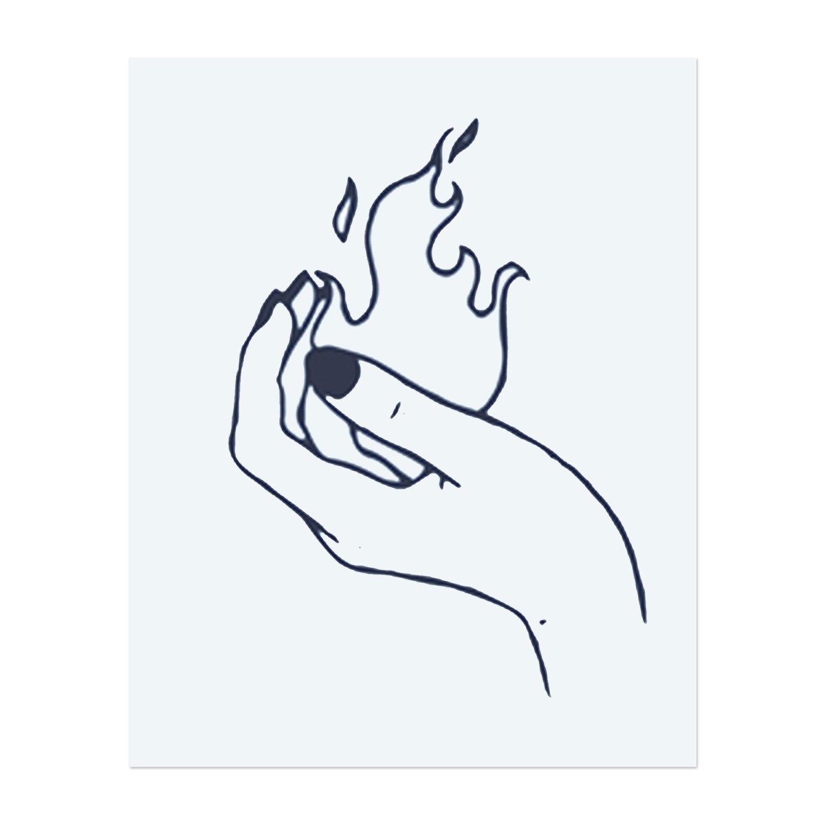 Hand Flamme INKON DE