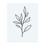 Minimalistisches botanisches Tattoo INKON DE
